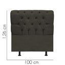 Ver imagem 3 de Cabeceira Estofada Paris 100cm Solteiro Para Cama Box Quarto Linho Marrom - Gat Magazine