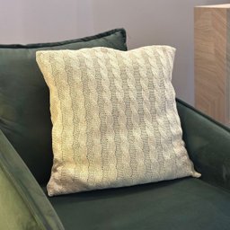 Capa de Almofada Decorativa 45x45 Tricot Bege - 4
