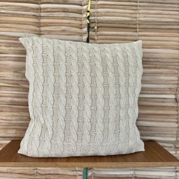 Capa de Almofada Decorativa 45x45 Tricot Bege - 2