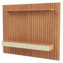 Ver imagem 5 de Painel Ripado para Tv 65 Pol com Led 2 Gavetas 223cm Baraka D03 Freijó Off White - Lyam Decor