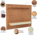 Ver imagem 6 de Painel Ripado para Tv 65 Pol com Led 2 Gavetas 223cm Baraka D03 Freijó Off White - Lyam Decor