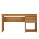 Ver imagem 5 de Escrivaninha Mesa Escritório Office 2 Gavetas 121cm Freijo Trend Marrom