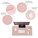 Ver imagem 3 de Mouse Pad 100x48cm Grande Home Office Escritorio Rosa Claro