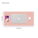 Ver imagem 4 de Mouse Pad 100x48cm Grande Home Office Escritorio Rosa Claro