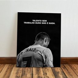 Kit 3 Quadro Cr7 Motivação Cristiano Ronaldo Mdf Tratado 40x28cm - 5