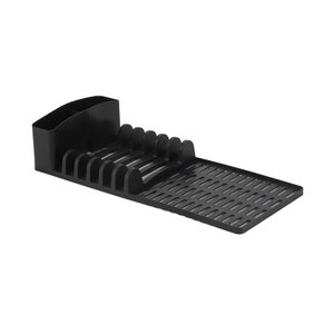 Escorredor de Louça Dasplast Slim em Plástico Preto