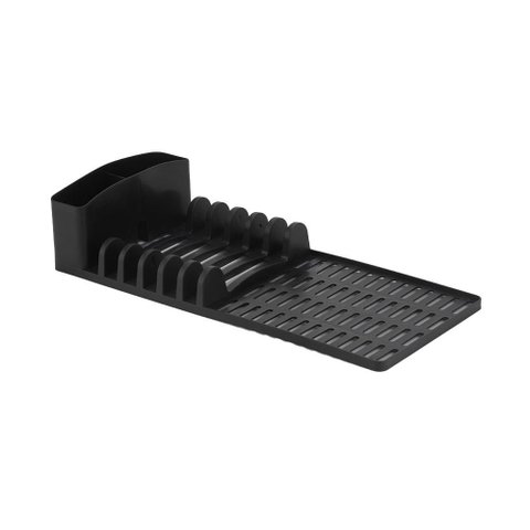 Escorredor de Louça Dasplast Slim em Plástico Preto