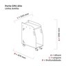 Porta Cpu Alto 590x233x479mm P25 - 3