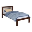 Ver imagem 2 de Cama de Solteiro de Madeira Maciça para Colchão 88x188cm Multimóveis Cr35274 Walnut