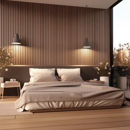 Painel Ripado para Área Externa Teca em Placas Wpc 290cm X 20cm Rm Decor - 4