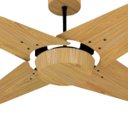 Ver imagem 1 de Ventilador de Teto Com Controle Remoto Natuvent Callis No Light 4 Pás Madeira Freijó 127v