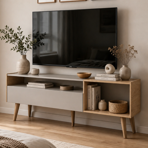 Rack Module 135cm Basculante TV até 60" Byhouse