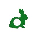 Ver imagem 1 de Porta Guardanapo Coelho Kit 4 Peças 8cmx8cm - Cria Arte Laser Verde