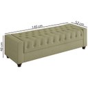 Ver imagem 4 de Recamier Calçadeira Bau 140 cm Pes MDF Parri Linho SL 75 Peer