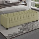 Ver imagem 2 de Recamier Calçadeira Bau 140 cm Pes MDF Parri Linho SL 75 Peer