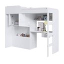 Ver imagem 7 de Quarto Juvenil com Cama Alta 80 Lion e Cama 80 Tókio Branco