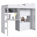 Ver imagem 6 de Quarto Juvenil com Cama Alta 80 Lion e Cama 80 Tókio Branco