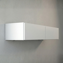 Ver imagem 2 de Aparador Eros 90cm Suspenso Penteadeira Flutuante com Gavetas Moderno Estilo Minimalista:branco