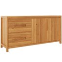 Ver imagem 7 de Aparador Buffet para Sala de Jantar 2 Portas 4 Gavetas 165cm Madeira Maciça Dunia F06 Rústico Claro