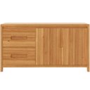 Ver imagem 2 de Aparador Buffet para Sala de Jantar 2 Portas 4 Gavetas 165cm Madeira Maciça Dunia F06 Rústico Claro