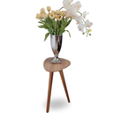 Ver imagem 1 de Mesa de Canto e Apoio Lateral Orgânica Paris Wood Mel