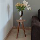 Ver imagem 2 de Mesa de Canto e Apoio Lateral Orgânica Paris Wood Mel