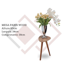 Ver imagem 6 de Mesa de Canto e Apoio Lateral Orgânica Paris Wood Mel