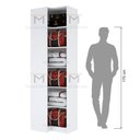 Ver imagem 6 de MÓDULO CLOSET DE CANTO COM PRATELEIRAS A210 X L67 X L47 M358.B MUNDI MOVEIS