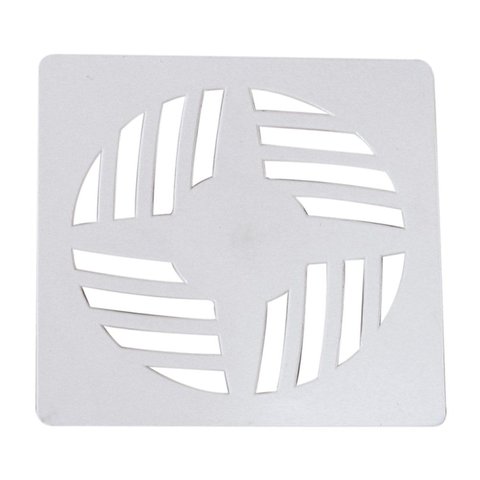 Grelha Quadrada 9,4 x 9,4cm em PVC Branco