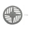 Ver imagem 2 de Grelha Redonda com Diâmetro de 15cm em ABS Cromado Modelo Ii Astra Cinza