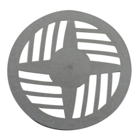 Grelha Redonda com Diâmetro de 15cm em Abs Cromado Modelo Ii Astra