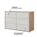 Ver imagem 3 de Cômoda Infantil Wood com 6 Gavetas - Branco/Treviso