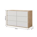 Ver imagem 4 de Cômoda Infantil Wood com 6 Gavetas - Branco/Treviso
