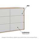 Ver imagem 2 de Cômoda Infantil Wood com 6 Gavetas - Branco/Treviso