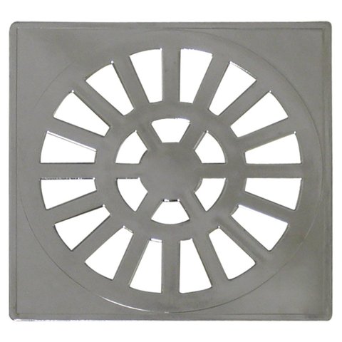 Grelha Quadrada 10,2 X 10,2cm em Abs Cromado