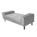 Ver imagem 1 de Recamier Baú Félix Solteiro 140 cm Suede - ADJ Decor - Cinza