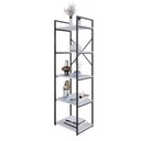 Ver imagem 4 de Estante com 5 Prateleiras 152x45x33cm Yon Branco Tx/est.preta