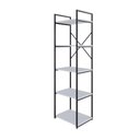 Ver imagem 1 de Estante com 5 Prateleiras 152x45x33cm Yon Branco Tx/est.preta