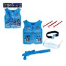 KIT POLICIAL INFANTIL COLETE OCULOS CINTO ESTILO PROFISSIONAL BRINQUEDO MENINO - 1