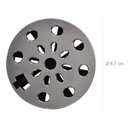 Ver imagem 2 de Grelha Redonda com Diâmetro de 9,7cm e com Anti-inseto em Abs Cromado Modelo Ii Astra