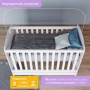 Ver imagem 6 de Berco Mini Cama e Comoda 5 Gavetas Bala de Menta Branco Henn