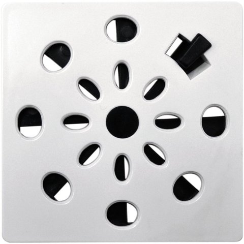 Grelha Quadrada 9,4 X 9,4cm com Anti-inseto em Pvc Astra