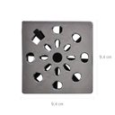 Ver imagem 2 de Grelha Quadrada 9,4 X 9,4cm com Anti-inseto em Abs Cromado Astra
