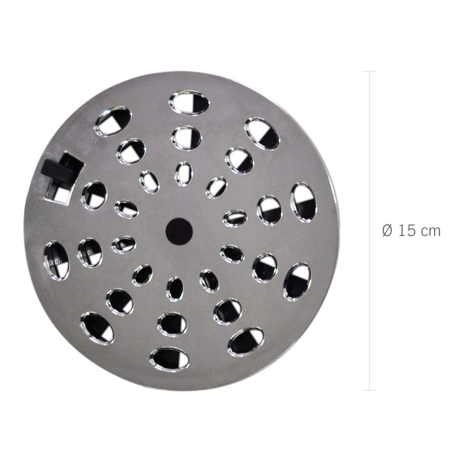 Grelha Redonda com Diâmetro de 15cm em Abs Cromado Modelo Ii Astra - 2