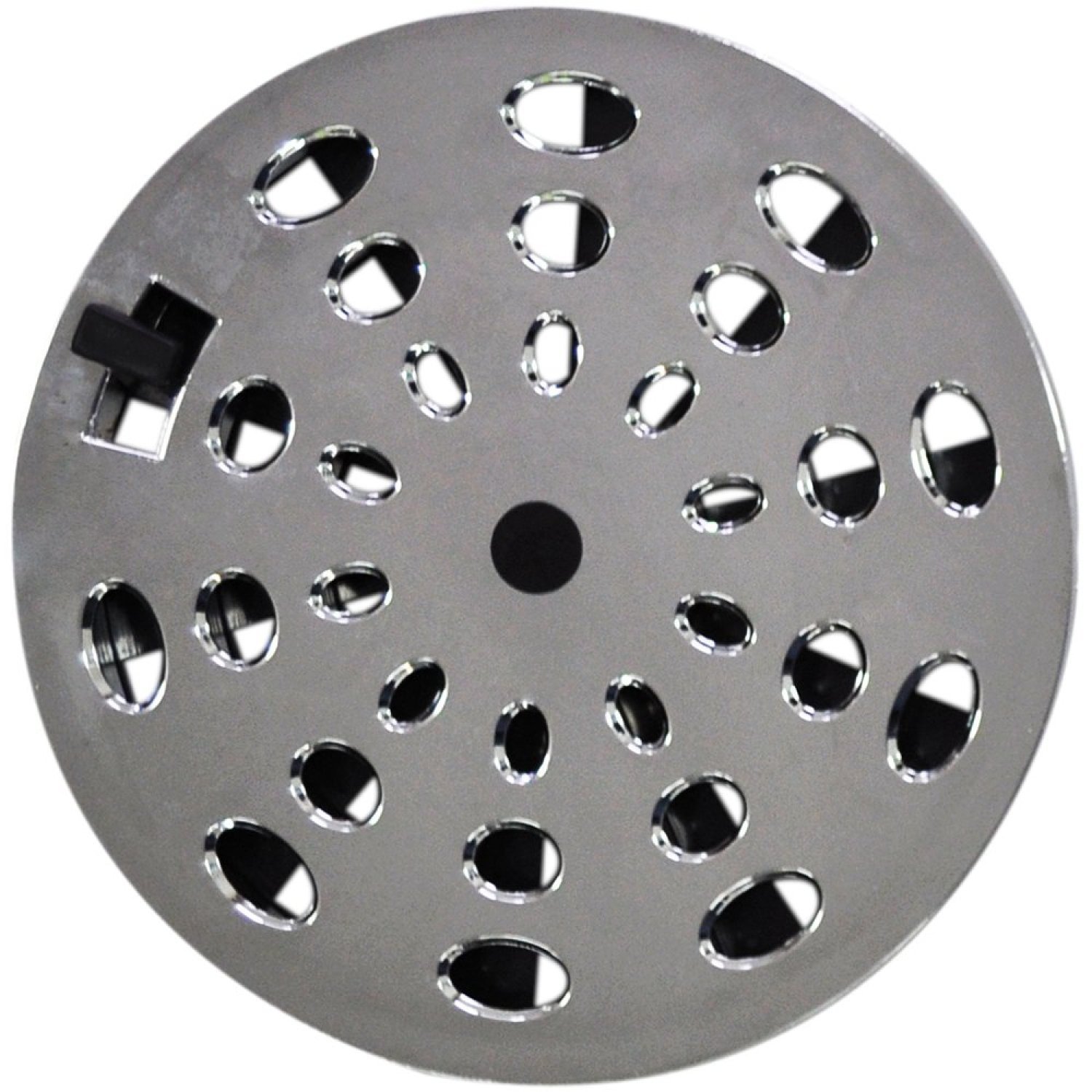 Grelha Redonda com Diâmetro de 15cm em Abs Cromado Modelo Ii Astra - 1