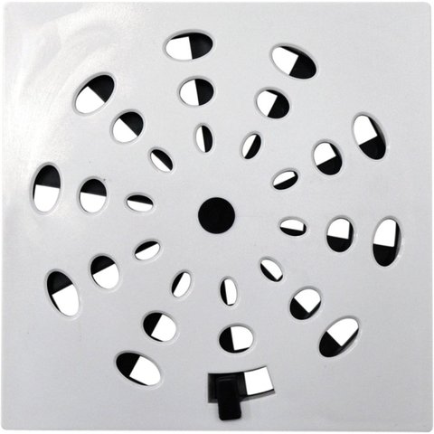 Grelha Quadrada 15x15cm com Anti-inseto em Pvc Astra