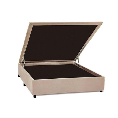 Cama Box Baú Viuva Costa Rica Suede Clean Viuva