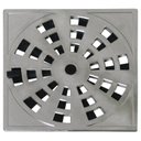 Ver imagem 1 de Grelha Quadrada 15 X 15cm com Anti-inseto em Abs Cromado Modelo Ii Astra