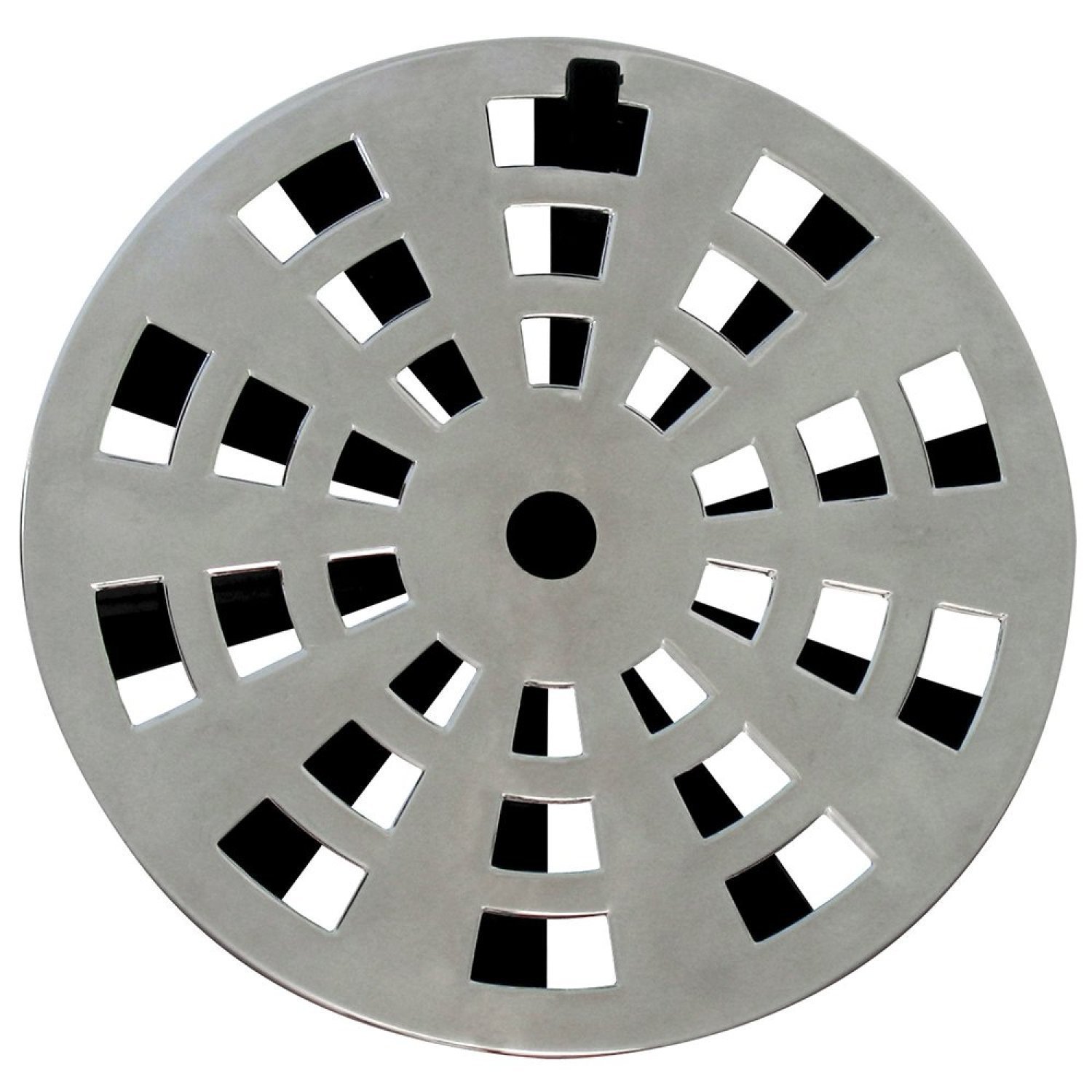 Grelha Redonda com Diâmetro de 15cm e com Anti-inseto em Abs Cromado Astra - 1