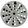 Grelha Redonda com Diâmetro de 15cm e com Anti-inseto em Abs Cromado Astra - 1